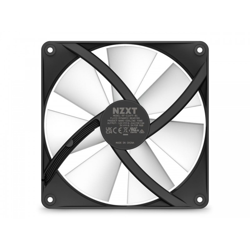 Комплект вентилатори NZXT F120 RGB Core, 3 x 120mm + RGB Контролер, NZXT-FAN-RF-C12TF-B1