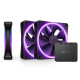 Комплект вентилатори NZXT F120 RGB Duo Black 3бр, RGB Контролер, NZXT-FAN-RF-D12TF-B1