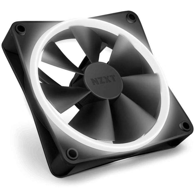 Комплект вентилатори NZXT F120 RGB Duo Black 3бр, RGB Контролер, NZXT-FAN-RF-D12TF-B1