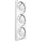 Комплект вентилатори NZXT F360 White RGB Core, NZXT-FAN-RF-U36HF-W1