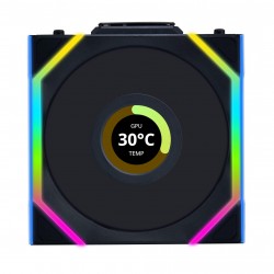 Вентилатор Lian Li UNI FAN SL Wireless LCD ARGB PWM - 120 mm Черен