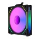 Вентилатор Lian-Li UNI SL-INF Reverse Blade, 120 мм, ARGB PWM, Черен, LL-FAN-LULI-053