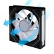 Вентилатор Lian-Li UNI SL-INF Reverse Blade, 120 мм, ARGB PWM, Черен, LL-FAN-LULI-053