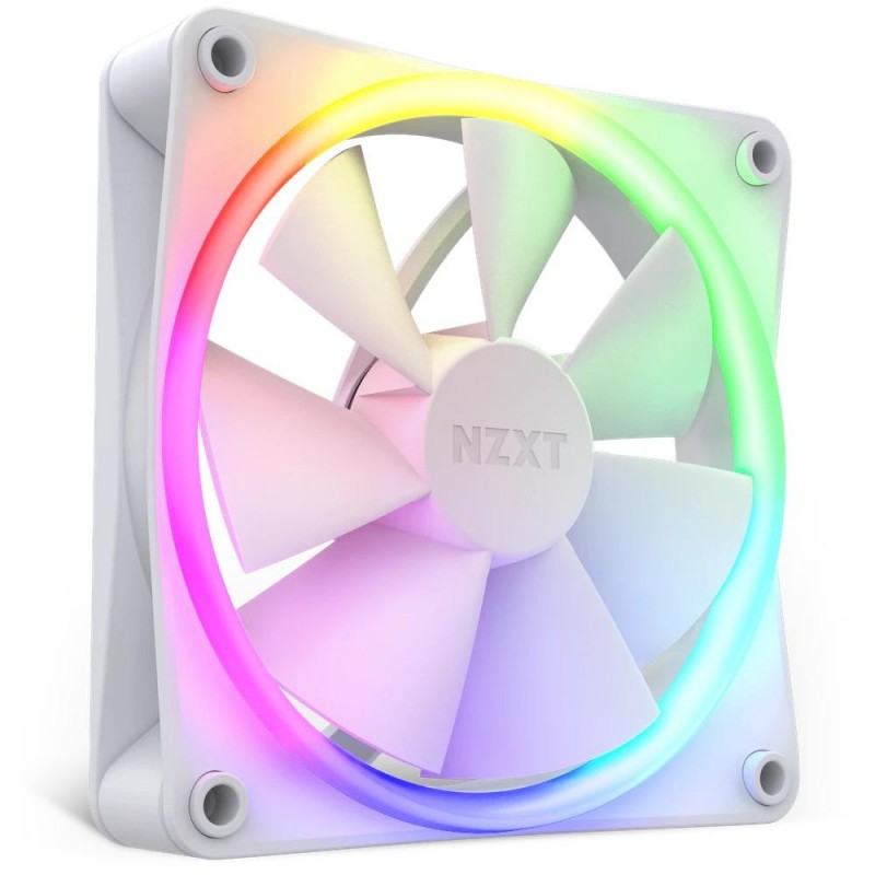 Вентилатор NZXT F120 RGB Бял, NZXT-FAN-RF-R12SF-W1