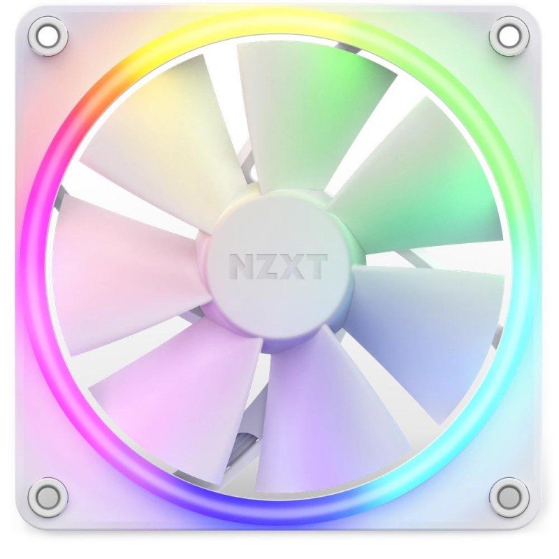 Вентилатор NZXT F120 RGB Бял, NZXT-FAN-RF-R12SF-W1