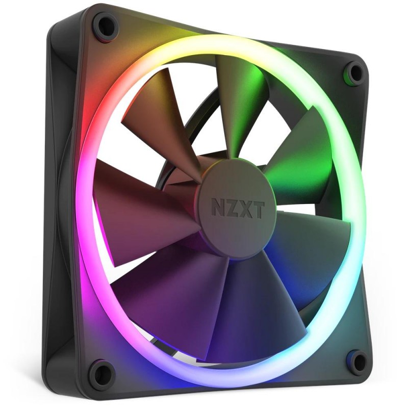 Вентилатор NZXT F120 RGB Черен, NZXT-FAN-RF-R12SF-B1