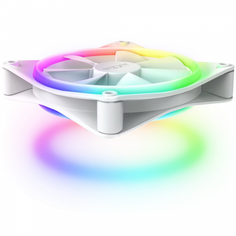 Вентилатор NZXT F120 RGB Duo, Бял, NZXT-FAN-RF-D12SF-W1