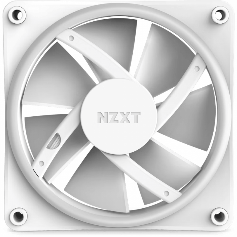 Вентилатор NZXT F120 RGB Duo, Бял, NZXT-FAN-RF-D12SF-W1