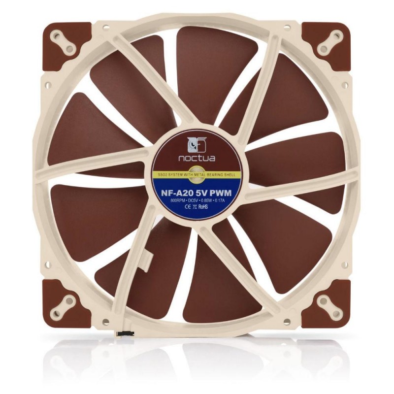 Вентилатор Noctua NF-A20 5V PWM 200x200x30mm, NOCTUA-FAN-NF-A205PWMC