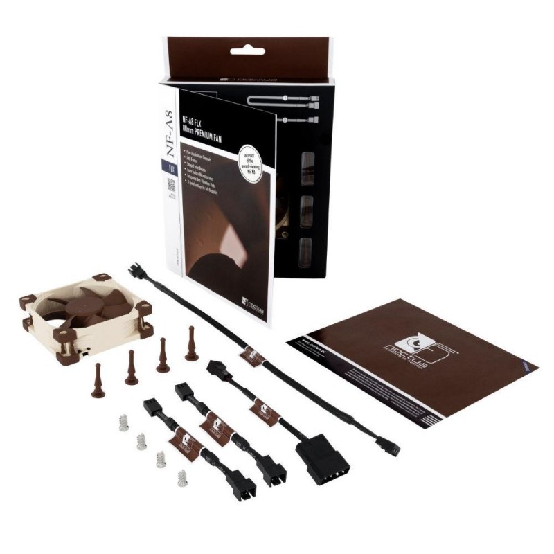 Вентилатор Noctua NF-A8 FLX 80 mm, NOCTUA-FAN-NF-A8-FLX