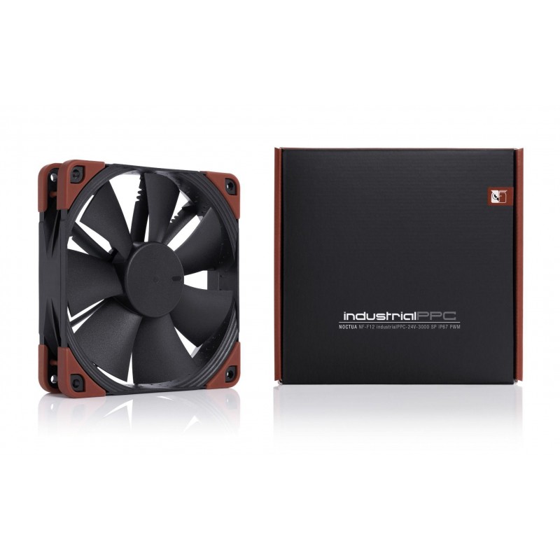 Вентилатор Noctua NF-F12-iPPC-24V-3000-SP-IP67-PWM, 120 mm, single-phase motor, 3000 RPM, IP67, NOCTUA-FAN-NF-F12-24-3SP