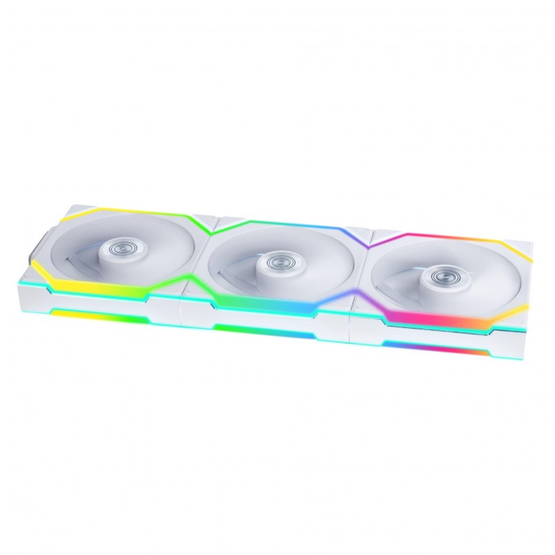 Вентилатори 3бр Lian Li UNI FAN SL Wireless ARGB PWM - 120 mm Бели + Контролер, LL-FAN-LULI-092