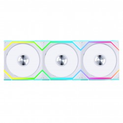 Вентилатори 3бр Lian Li UNI FAN SL Wireless ARGB PWM Reverse Blade - 120 mm Бели + Контролер