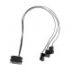 Вентилатори 3бр Lian Li UNI FAN SL Wireless ARGB PWM Reverse Blade - 120 mm Бели + Контролер, LL-FAN-LULI-094