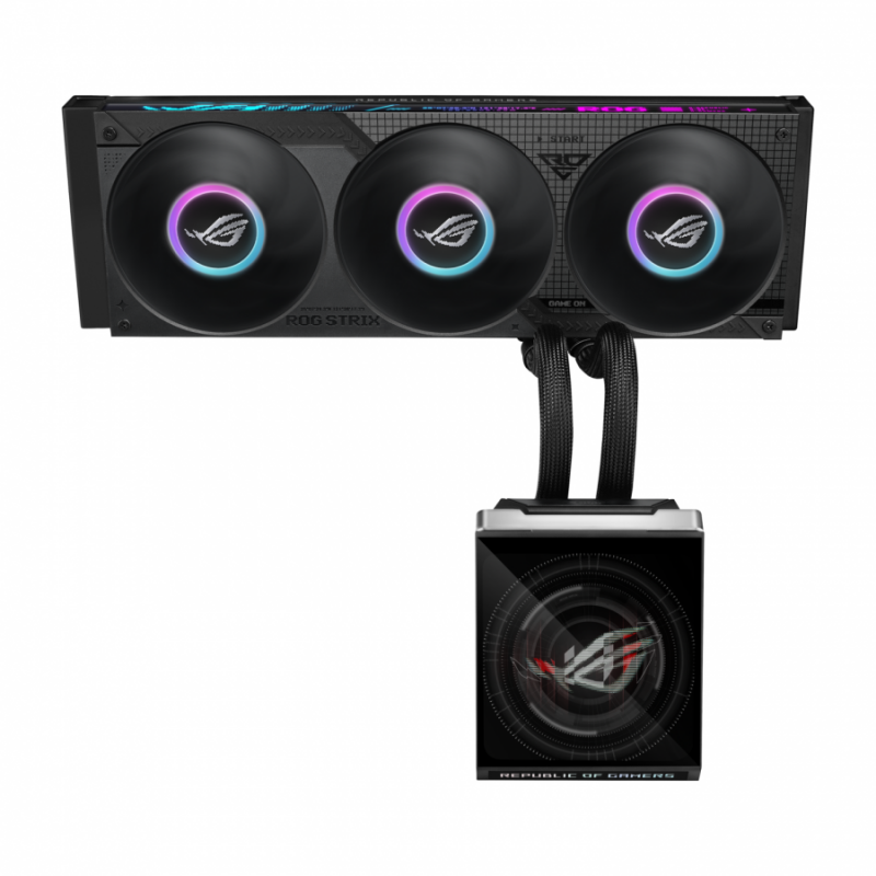 Охладител за процесор ASUS ROG Strix SLC IV 360 ARGB LCD - Черен
