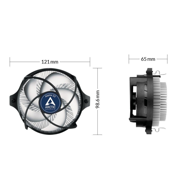 Охладител за процесор Arctic Alpine 23, AM4-ARCTIC-FAN-ACALP00035A