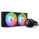 Охладител за процесор NZXT Kraken 240 RGB Black, LCD Display, NZXT-FAN-RL-KR240-B1
