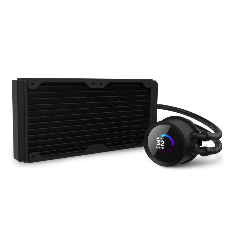 Охладител за процесор NZXT Kraken 240 RGB Black, LCD Display, NZXT-FAN-RL-KR240-B1