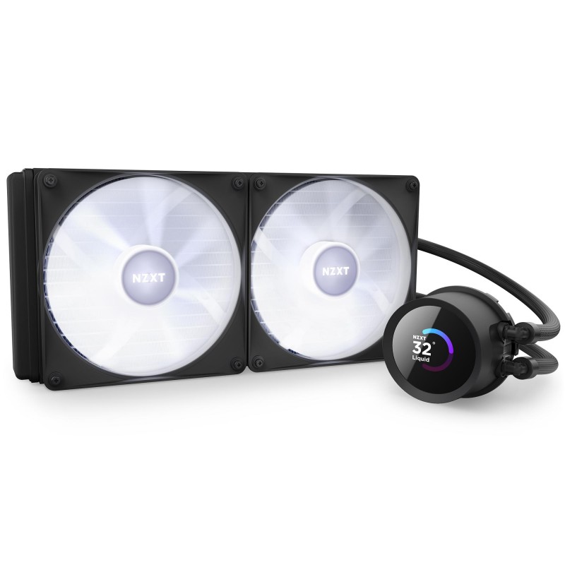 Охладител за процесор NZXT Kraken 280 RGB Black, LCD Display, NZXT-FAN-RL-KR280-B1