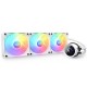 Охладител за процесор NZXT Kraken 360 RGB White, LCD Display, NZXT-FAN-RL-KR360-W1
