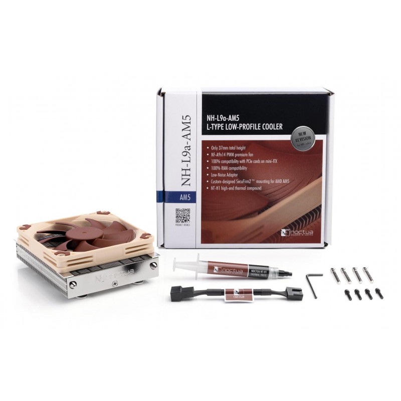 Охладител за процесор Noctua NH-L9A, сокет AM5, NOCTUA-FAN-NH-L9A-AM5