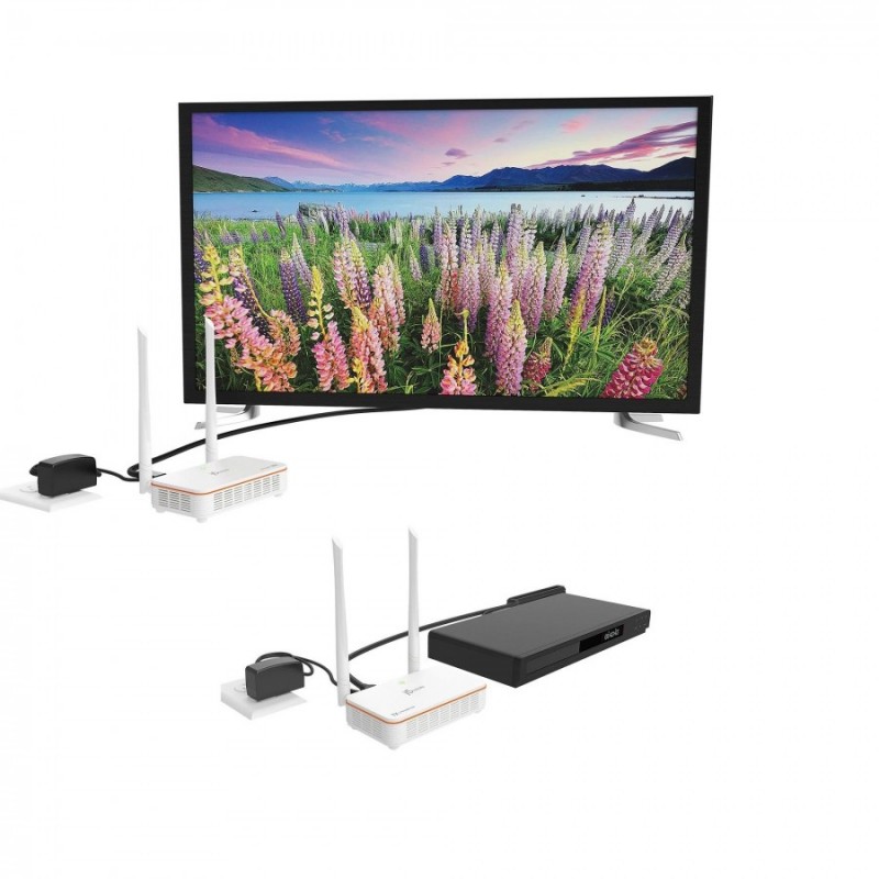 Безжичен HDMI удължител j5create JVAW53, 1080p @60hz, Бял, J5-JVAW53