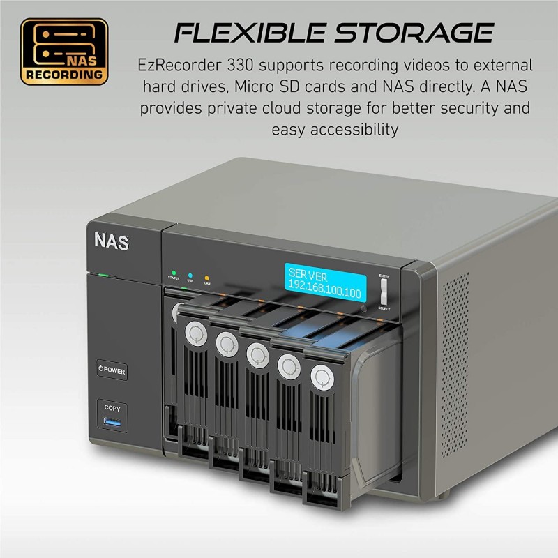 Външен кепчър AVerMedia Capture HD Video EZRecorder 330, HDMI, Composite, USB, RJ45-AVER-TV-EZRECORDER-330