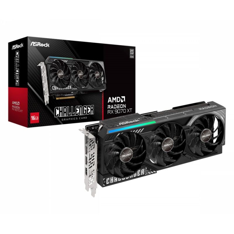 Видео карта ASRock RADEON RX 9070 XT Challenger 16GB GDDR6