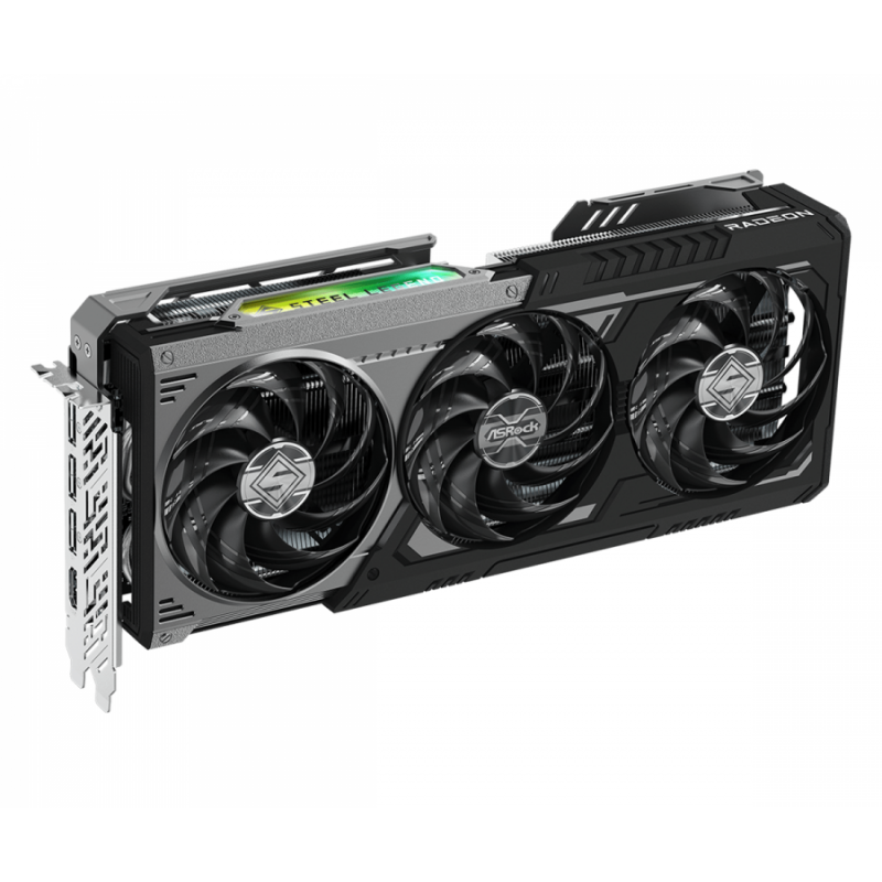 Видео карта ASRock Radeon RX 9070 GRE Steel Legend Dark 12GB OC GDDR6