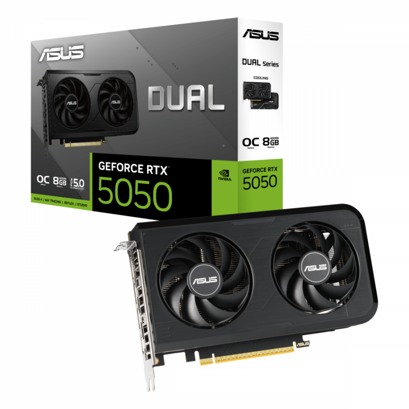 Видео карта ASUS DUAL RTX 5050 OC 8GB GDDR7, ASUS-VC-DUAL-RTX5050-O8G