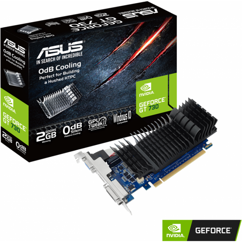 Видео карта ASUS GeForce GT 730 2GB GDDR5, low profile-ASUS-VC-GT730-SL-2GD5-BRK