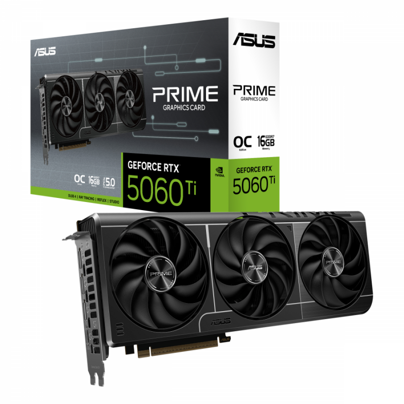 Видео карта ASUS PRIME RTX 5060 TI 16GB OC GDDR7, ASUS-VC-PRIME-5060TI-O16G