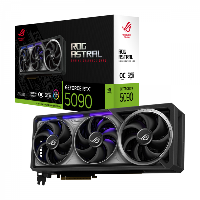 Видео карта ASUS ROG Astral RTX 5090 OC 32GB GDDR7, ASUS-VC-R-A-RTX5090-O32G