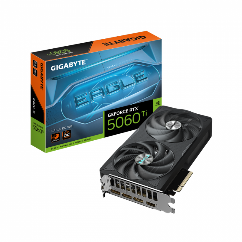Видео карта GIGABYTE RTX 5060 TI EAGLE OC 16GB GDDR7, GA-VC-N506TEAGLE-OC-16GD