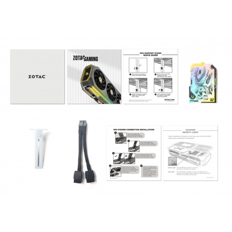 Видео карта ZOTAC GAMING RTX 5070 TI Solid Core OC White 16GB GDDR7