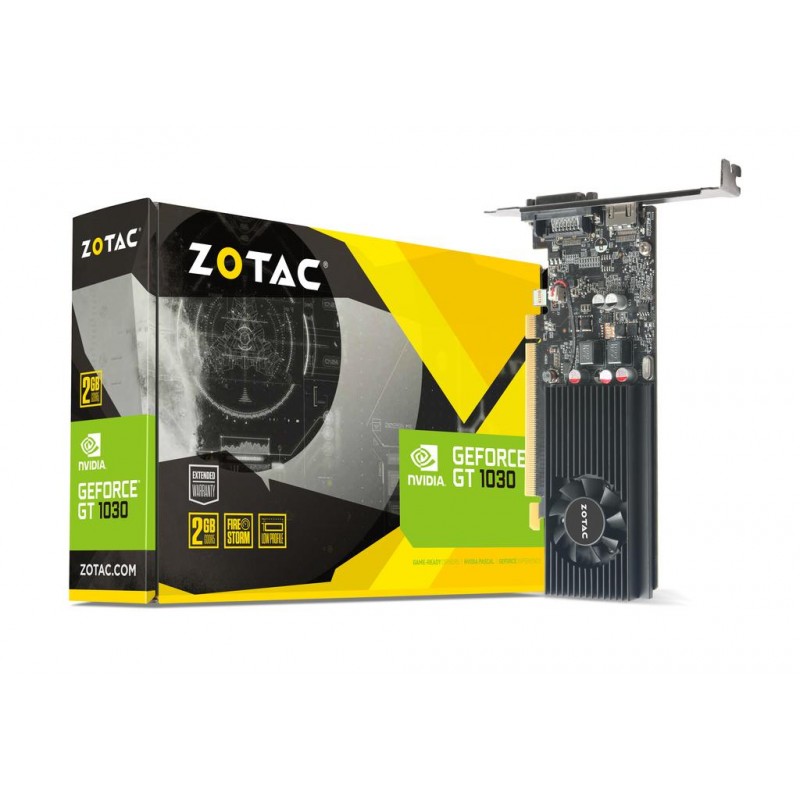 Видео карта ZOTAC GeForce GT 1030 2GB GDDR5 Low Profile, ZOTAC-VC-N1030-2GB