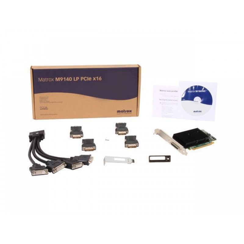 Видео карта Matrox M9140-E512LAF 512MB GDDR2 PCIe x16 Low Profile-M9140-E512LAF