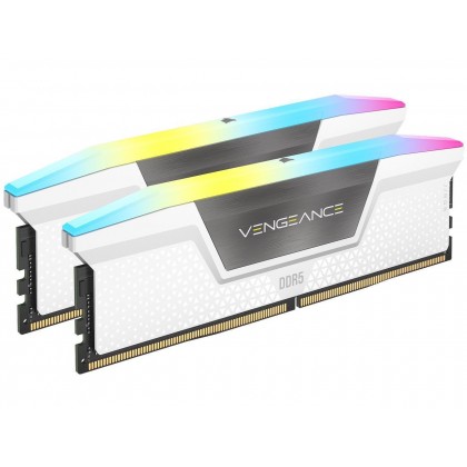 Памет Corsair Vengeance White RGB 32GB(2x16GB) DDR5 6000MHz CL38 Intel XMP, AMD EXPO
