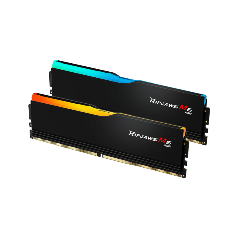Памет G.SKILL Ripjaws M5 RGB Black 64GB(2x32GB) DDR5-6000 - Intel XMP, GSKILL-F5-6000J2836-RM5RK