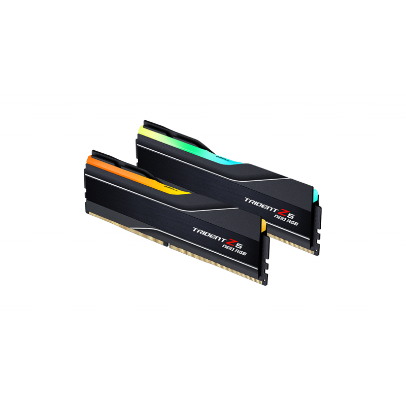 Памет G.SKILL Trident Z5 Neo RGB Black 64GB(2x32GB) DDR5 PC5-48000 6000MHz CL302 F5-6000J3040G32GX2-TZ5NR, GSKILL-F5-6000J3040G32-TZ