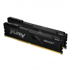 Памет Kingston FURY Beast Black 32GB(2x16GB) DDR4 3200MHz CL16 KF432C16BBK2/32