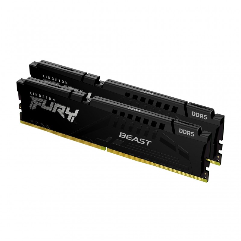 Памет Kingston FURY Beast Black 64GB(2x32GB) DDR5 6000MHz CL30 KF560C30BBEK2-64 - AMD EXPO, KIN-RAM-KF560C30BBEK2-64