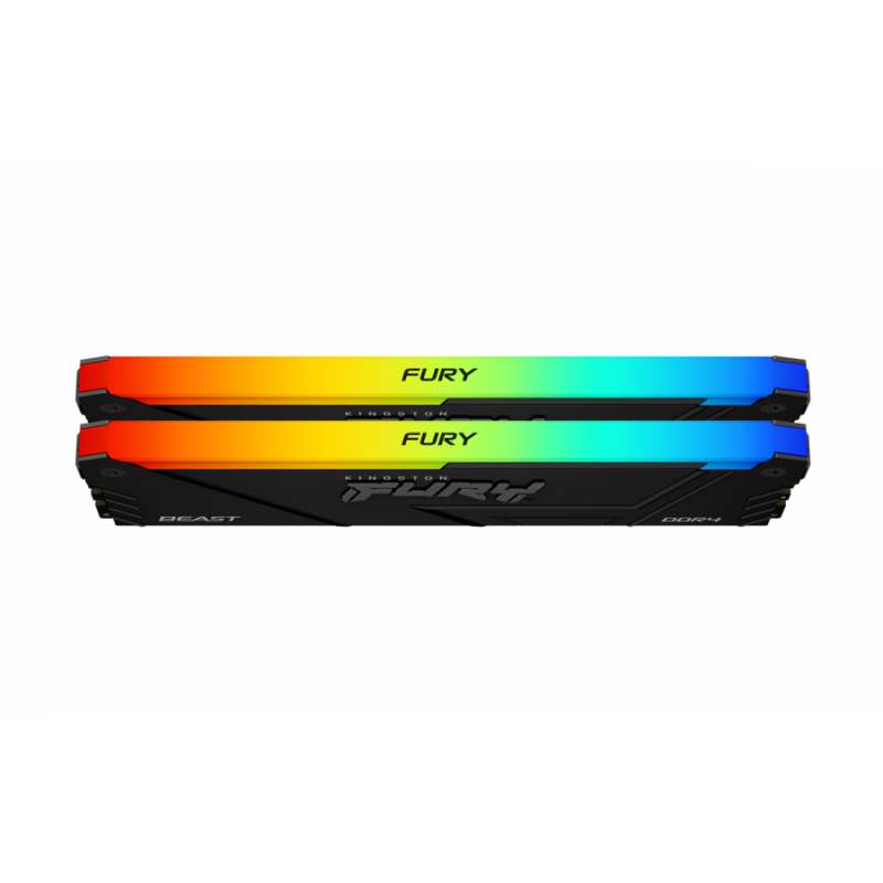 Памет Kingston FURY Beast Black RGB 32GB(2x16GB) DDR4 3200MHz CL16 1Rx8 KF432C16BB2AK2/32, KIN-RAM-KF432C16BB2AK2-32