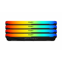 Памет Kingston FURY Beast Black RGB 64GB(4x16GB) DDR4 3200MHz CL16 2Rx8 KF432C16BB12AK4/64