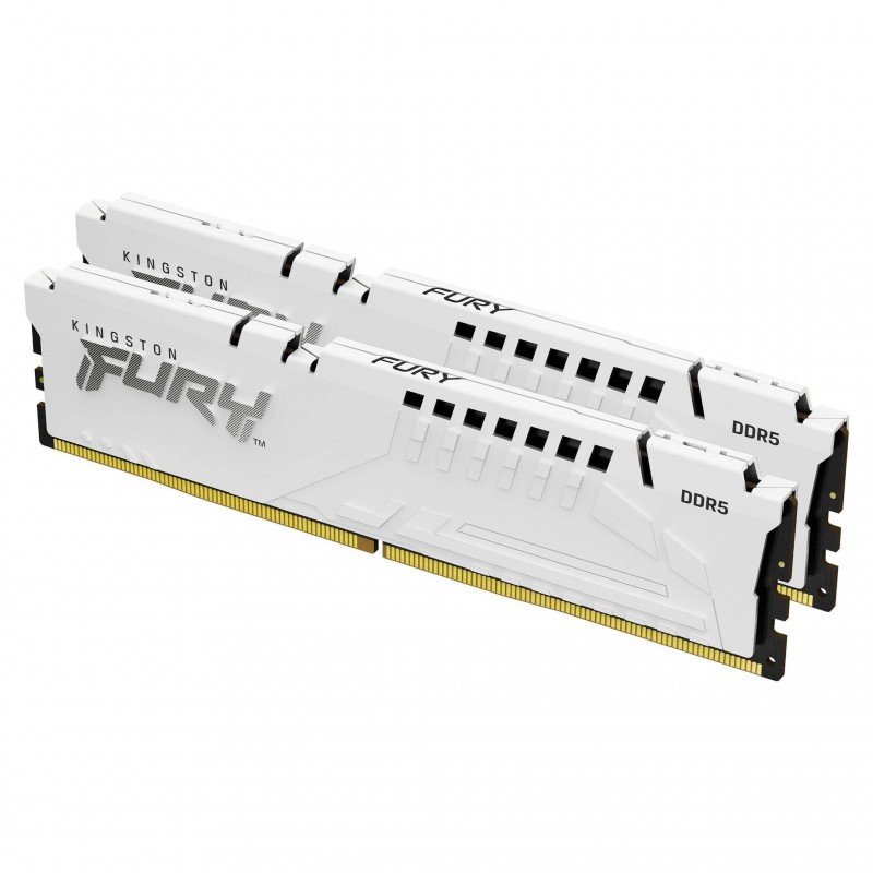 Памет Kingston FURY Beast White 32GB(2x16GB) DDR5 6000MHz CL30 KF560C30BWEK2-32 - AMD EXPO, KIN-RAM-KF560C30BWEK2-32