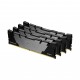 Памет Kingston FURY Renegade Black 64GB(4x16GB) DDR4 3600MHz CL16 KF436C16RB12K4/64, KIN-RAM-KF436C16RB12K4-64