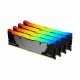 Памет Kingston FURY Renegade RGB 128GB(4x32GB) DDR4 3200MHz CL16 KF432C16RB2AK4/128, KIN-RAM-KF432C16RB2AK-128