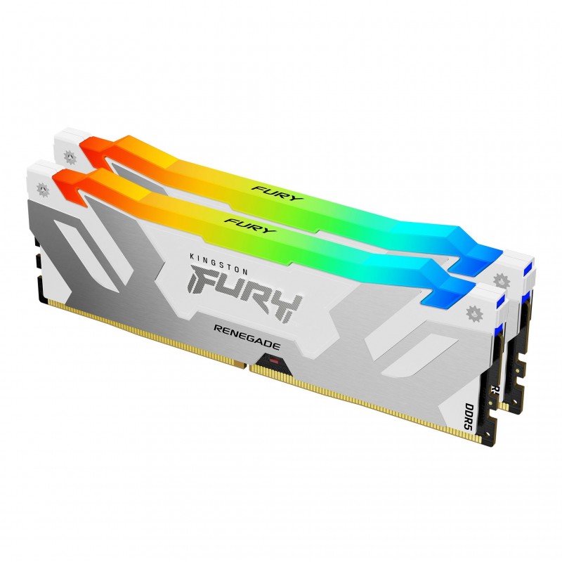 Памет Kingston Fury Renegade White RGB 32GB(2x16GB) DDR5 6800MHz CL36 KF568C36RWAK2-32, KIN-RAM-KF568C36RWAK2-32