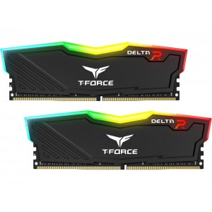 Памет Team Group T-Force Delta RGB Black DDR4 - 16GB (2x8GB) 3200MHz CL16-18-18-38 1.35V