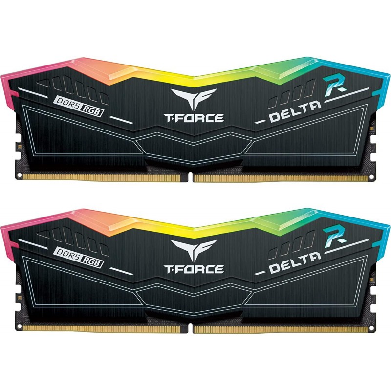 Памет Team Group T-Force Delta RGB DDR5 32GB (2x16GB) 6000MHz CL40 FF3D532G6000HC38ADC01, TEAM-RAM-5-FF3D532G6000
